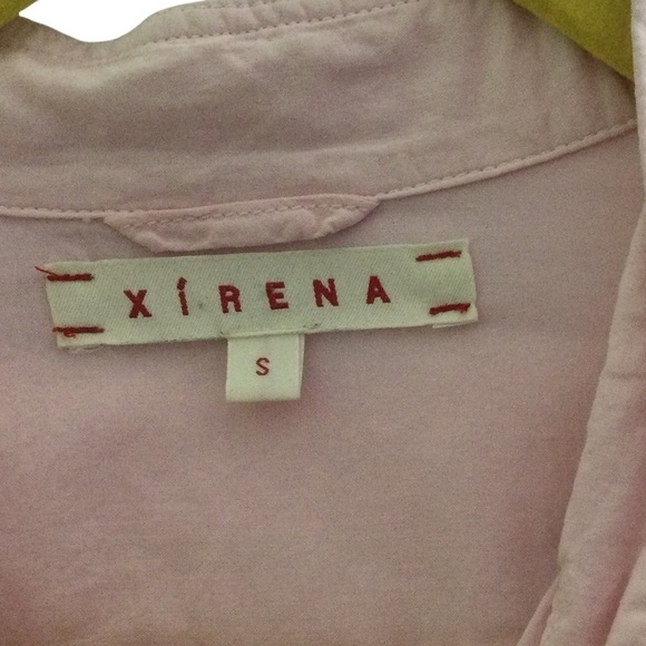 XIRENA Beau Pretty In Pink Button-Down Gauzy Blouse - Picture 8 of 8